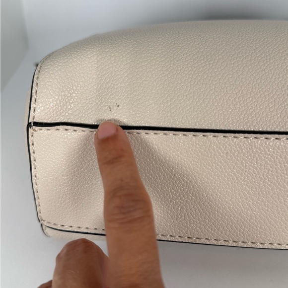 Nine West Ivory Satchel with Bow Accent - Picture 15 of 15